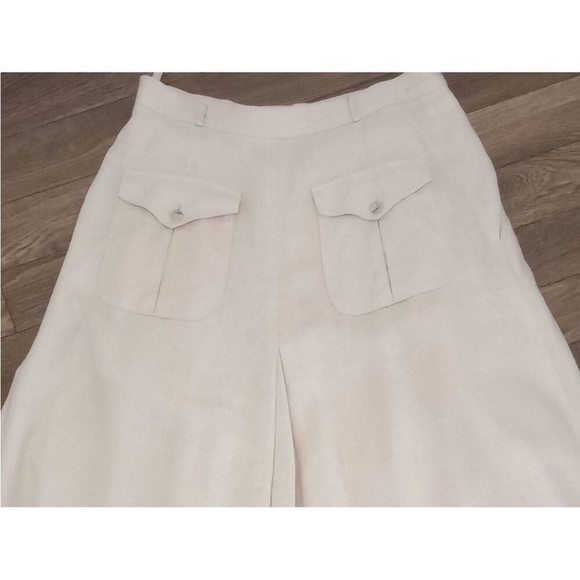 ❤️100% Linen Vintage Blush Pink Riding Skirt - Picture 6 of 8